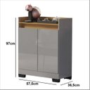 Ver imagem 4 de Balcao Buffet Real 2 Portas 100% Mdp Onix Mel