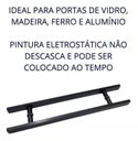 Ver imagem 3 de Puxador Aço Inox 304 Preto 100cm (1 Metro) - (80cm entre Furos) Barra Chata Porta Vidro Madeira Port