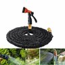 Mangueira expansivel gigante 30 metros magica flexivel esguicho luxo black encaixe dourado - 1