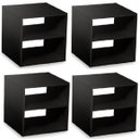 Ver imagem 2 de Conjunto 4 Nichos Cubo com 1 Prateleira Montana Kit Cubos Baby Espresso Móveis