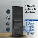 Ver imagem 2 de Porta de Alumínio Preto Veneziana Fit Esquerda - 210x70