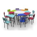 Ver imagem 1 de Conjunto Escolar Oitavado Infantil Colorido