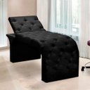 Ver imagem 2 de Maca Estofada Estética Cílios Regulável Spa Suede Juliette:preto