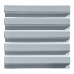 Formas Ripado 30x30 3d Abs Azul Gesso Cimento 1mm - 2