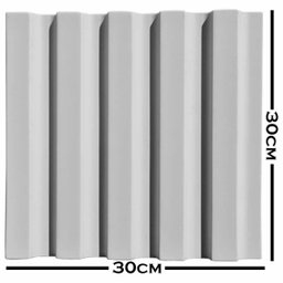 Formas Ripado 30x30 3d Abs Azul Gesso Cimento 1mm - 6
