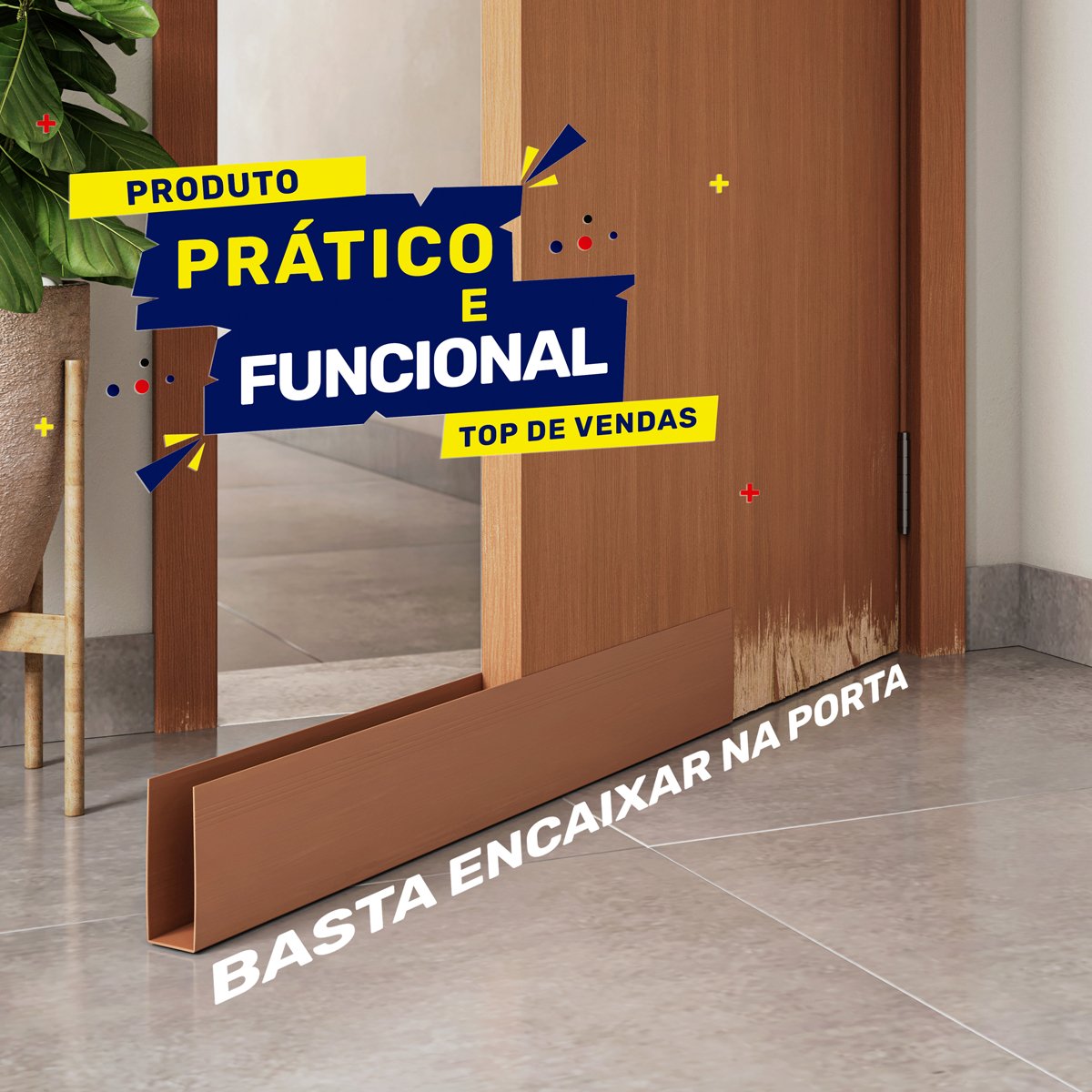 Protetor Saia de Porta Facilit:80/mogno - 2