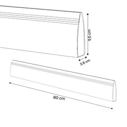 Protetor Saia de Porta Facilit:80/mogno - 4