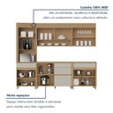 Ver imagem 7 de Cozinha Completa Modulada 5 Peças 7 Portas 5 Gavetas Torre Angular 100% MDF Mista