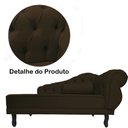 Ver imagem 5 de Recamier Namoradeira Divã Lado Direito Larissa Suede Marrom - DS Estofados