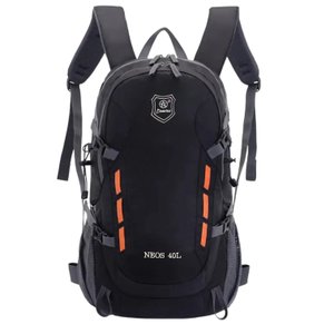 Mochila Viagem Caminhada Trekking Acampamento Resistente 40L:Preto