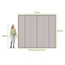 Ver imagem 2 de Guarda-Roupas Casal Loop 6 Portas com Pés - Lp - Rei de Casa Amendoa Clean/Off White