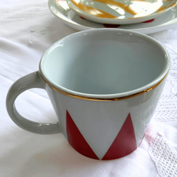 Caneca de Porcelana Lollipop Vermelho - Casa Toco - 2