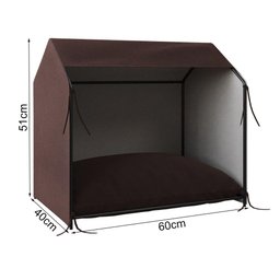 Casinha de Cachorro Pet Tati Raças Pequenas - Marrom Marrom - 2
