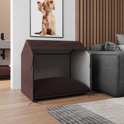 Casinha de Cachorro Pet Tati Raças Pequenas - Marrom Marrom - 1
