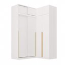 Ver imagem 2 de Guarda-Roupa Planejado de Canto 4 Peças 8 Portas com 4 Portas de Correr Jade CabeCasa MadeiraOriginals Branco/Fosco