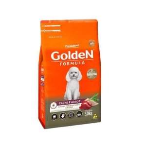 Ração Golden Formula Adulto Mini Bits Carne E Arroz 3 Kg