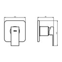 Ver imagem 3 de Acabamento Monocomando para Chuveiro 2997 C52 Axion Slim Meber Meber Metais