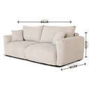 Ver imagem 2 de Sofá Heaven 6 Lugares, 2,70m com Assento Supermacio e Design Moderno | de Casa Decor