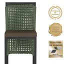 Ver imagem 3 de Mesa Bistrô e 4 Banquetas Roma Preta Corda Náutica Estofado 9 Trama Original