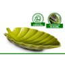 Folha Decoração Mesa Cozinha em Porcelana Verde 650ml - 2