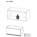 Ver imagem 2 de Armário de Cozinha Aéreo com 1 Porta Basculante 70cm Florença Multimóveis MP2428 Preto