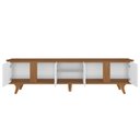 Ver imagem 1 de Rack Bancada Tv 60 Pol 217cm Orgânico Valen Cedro/branco C14 - Mpozenato