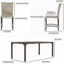 Ver imagem 6 de 8 Cadeiras Cannes Corda Náutica e Mesa Retangular Alumínio Rami