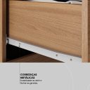 Ver imagem 7 de Guarda Roupa Solteiro 4 Portas com Espelho e 2 Gavetas Lord - Amêndola Touch