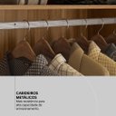 Ver mais imagens de Guarda Roupa Solteiro 4 Portas com Espelho e 2 Gavetas Lord - Amêndola Touch