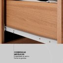 Ver imagem 7 de Guarda Roupa Solteiro 4 Portas com Espelho e 2 Gavetas Lord - Amêndola Touch