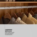 Ver mais imagens de Guarda Roupa Solteiro 4 Portas com Espelho e 2 Gavetas Lord - Amêndola Touch