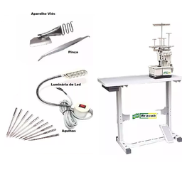 Galoneira Semi-industrial Bracob 3agulhas, com Mesa+kitpeças - 1