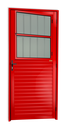 Ver imagem 1 de Porta de Sala Alumínio 86 Esq. V.Boreal Vermelho Brimak