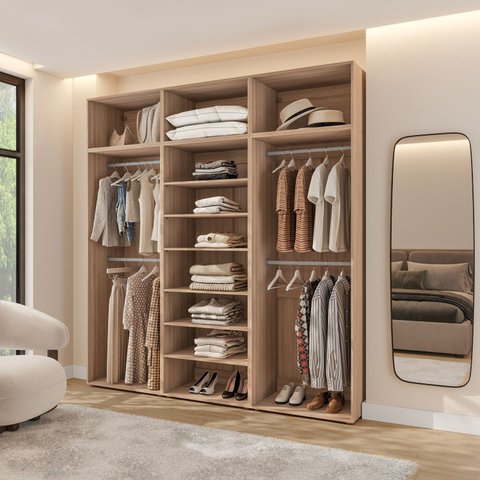 Closet com Maleiro 220cm Frame Yescasa