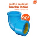 Ver imagem 2 de Kit Joelho 90 Sold Bucha Latão 25x1/2 Fortlev - 10 Unidades
