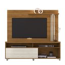 Ver imagem 1 de Conjunto para Sala Rack + Painel Valquíria TV 65 Polegadas com Rodízios Naturale/ Off White