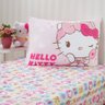 Jogo de Cama Solteiro 2 Pçs Hello Kitty 88x188x30 Skin Care - 1
