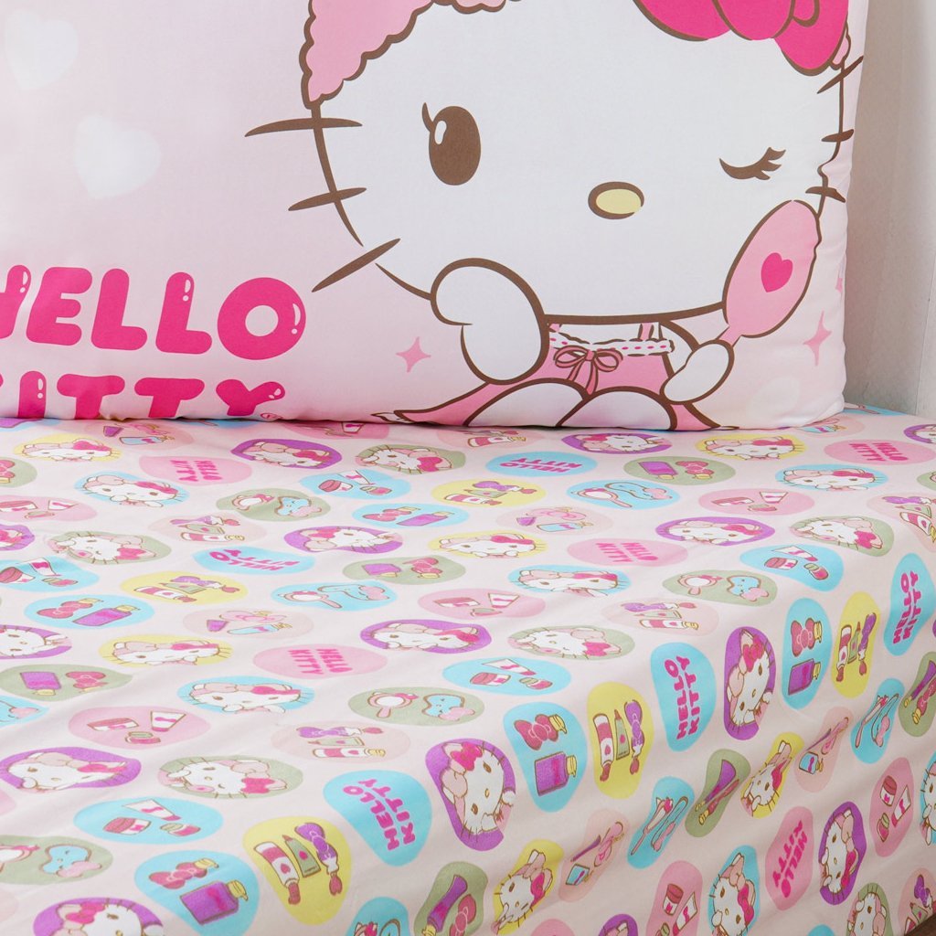 Jogo de Cama Solteiro 2 Pçs Hello Kitty 88x188x30 Skin Care - 4