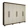 Guarda-Roupa Casal 6 Portas Master - Avela Ipe/ Off-White - 5