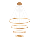 Ver imagem 2 de Lustre Pendente Nitrolux Lp-803 4 Módulos Dourado Led Bivolt