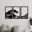 Ver imagem 1 de Conjunto 3 Quadros Vazados em MDF Onda