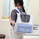 Ver imagem 2 de Bolsa Mochila Transporte Gato Pet Animais Estimaçao Lazer Passeio Caminhada Viagem Bolsos Ventilaçao