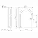 Ver imagem 2 de Bica de Mesa P/ Lavatorio Mix&match 360 Cromada - 926106