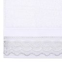 Ver imagem 2 de Jogo de Toalhas com Renda 2 Peças em Algodão 500g/m² Buettner Freire Branco