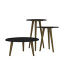 Ver imagem 5 de Conjunto Mesa de Centro, Mesa Lateral e Mesa de Apoio Vintage 