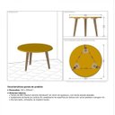 Ver imagem 6 de Conjunto Mesa de Centro, Mesa Lateral e Mesa de Apoio Vintage 