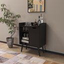 Ver imagem 6 de Aparador Buffet para Sala 1 Porta Tecnomobili Preto - Ap2310