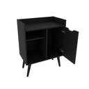 Ver imagem 4 de Aparador Buffet para Sala 1 Porta Tecnomobili Preto - Ap2310