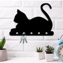 Ver imagem 1 de Porta Chaves de Parede Gato Deitado