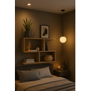 Ver imagem 2 de Prateleira em S Nicho Decorativo em Mdf 60x45x25